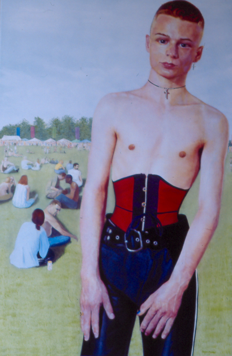 David at Pride - Oil on board